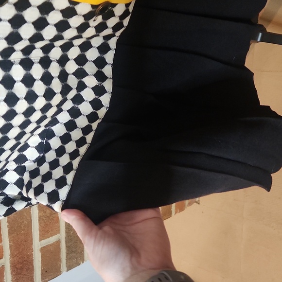 Vintage checkered powersuit dress, size 8 - Picture 5 of 8